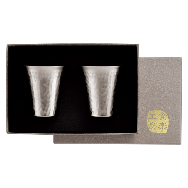 食楽工房　〈霞〉　チタン冷酒カップ2PCセット