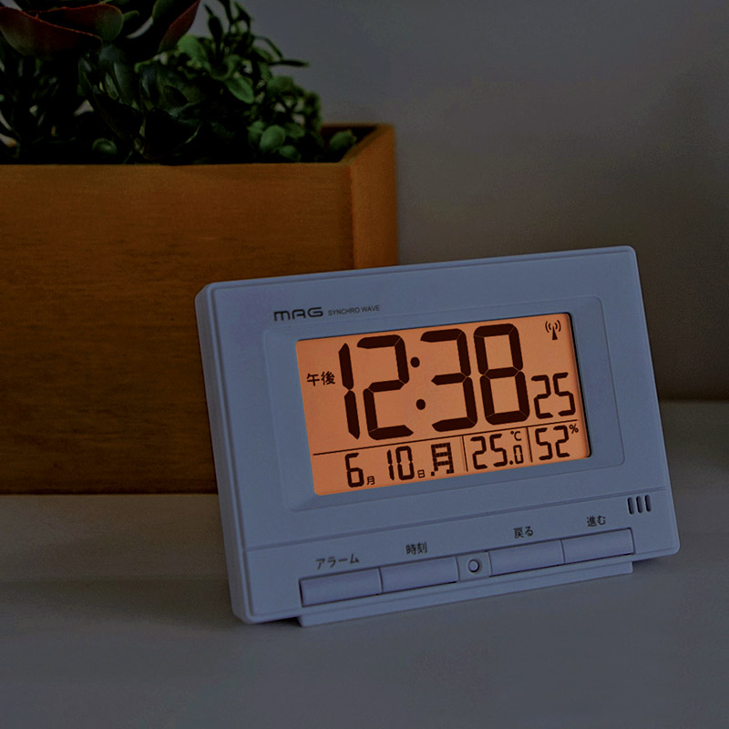 マグ　　電波時計ロン