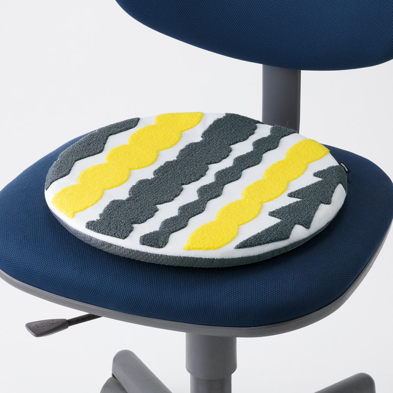 キッピス　　サガラ刺繍チェアパッド(1P)