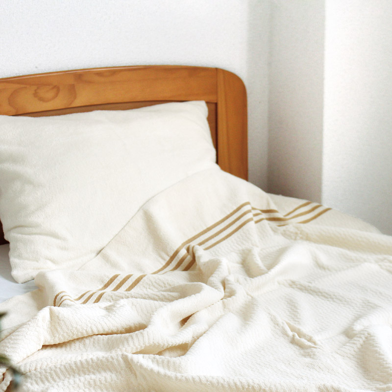 無漂白･無染色 国産エコタオルケット