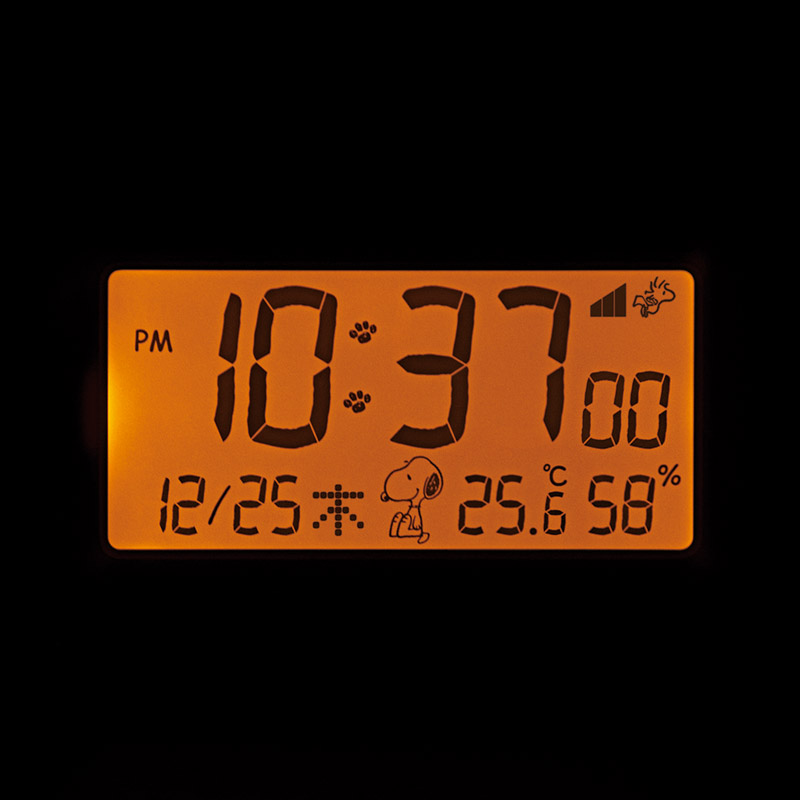 スヌーピー　　電波アラームクロック