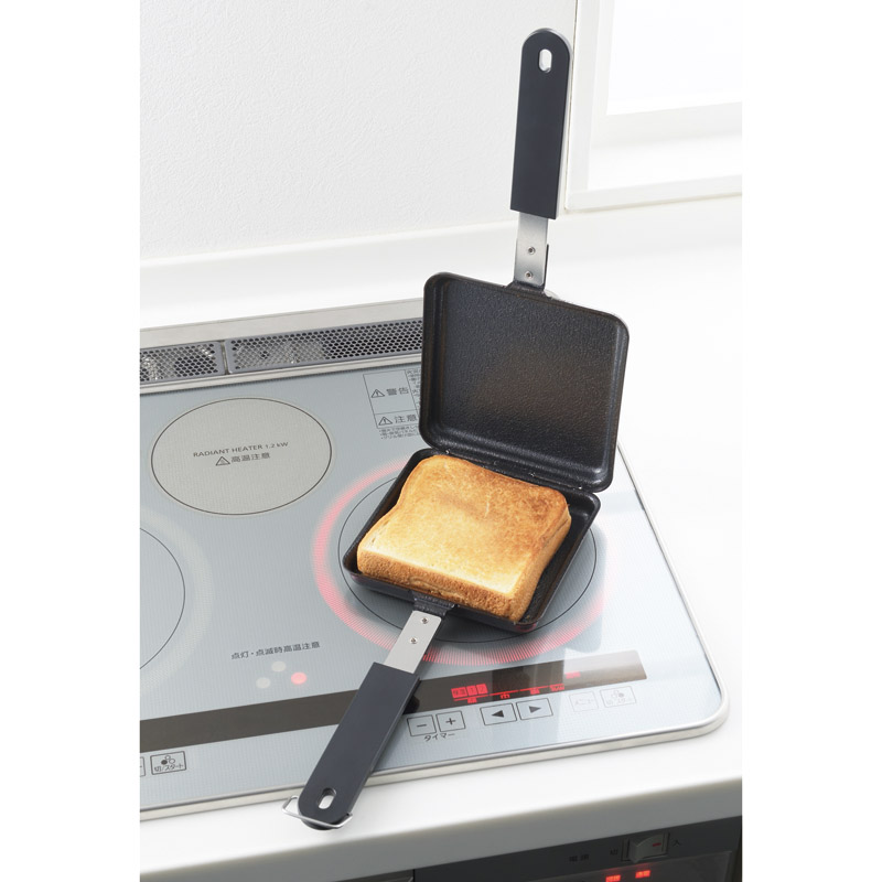 郷技　　IH対応鉄ホットサンドメーカー