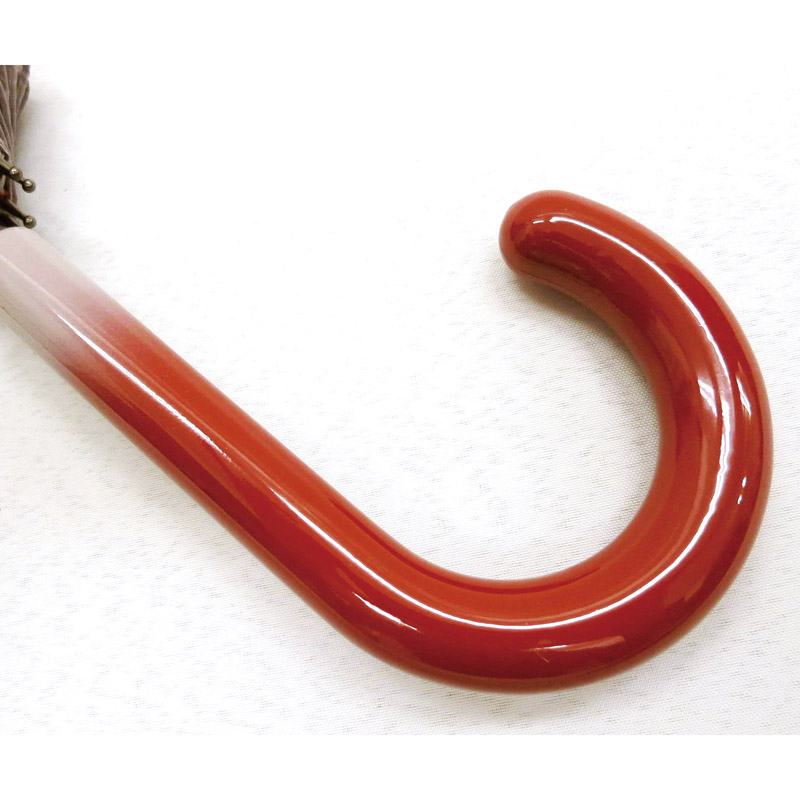 紀州漆器×洋傘　　紀州塗16本骨傘(ぼかしレッド)