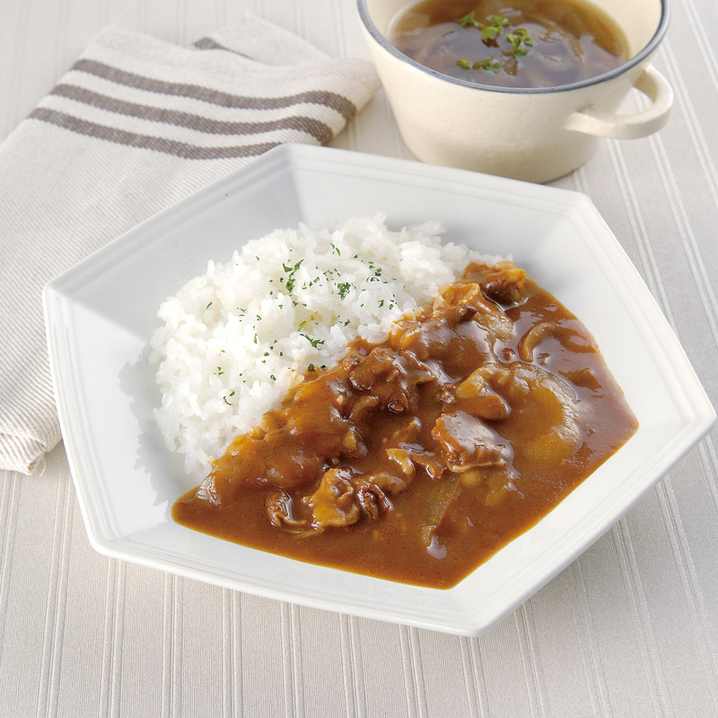 淡路島たまねぎをたっぷり使ったビーフハヤシ&オニオンスープ