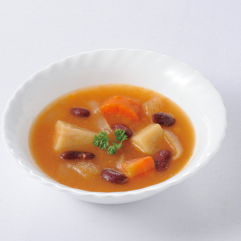 ボルシチ風たっぷり野菜のトマトスープ