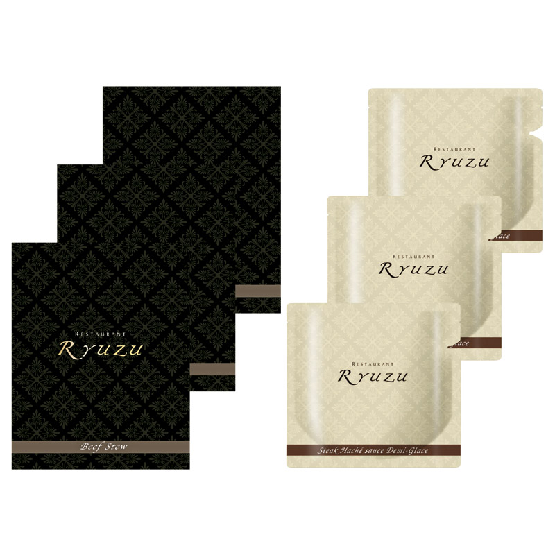 レストランリューズ　　濃厚デミグラスソースハンバーグとビーフシチュー