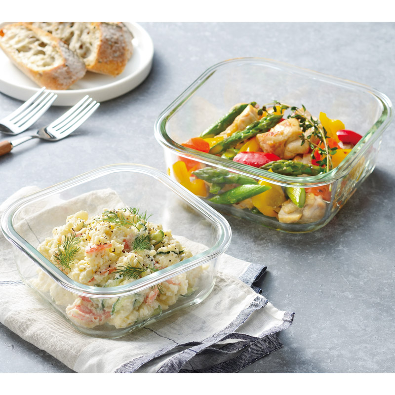 レッシュ　　耐熱ガラス容器8点セット