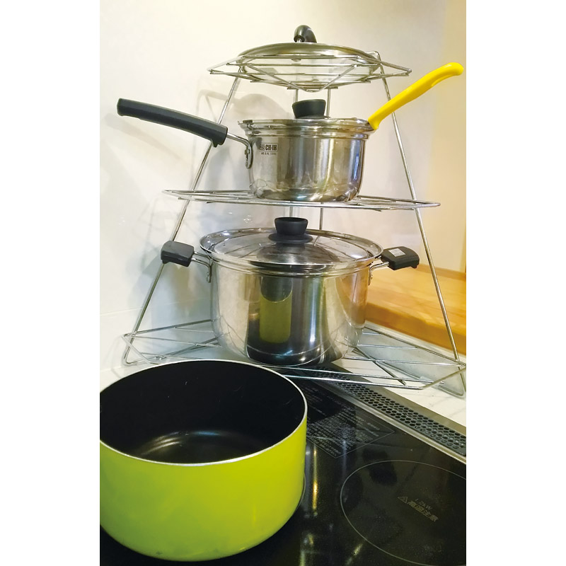 コンロコーナーラック3段