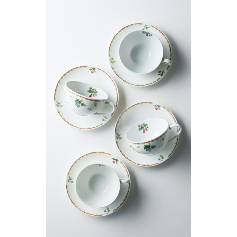 フルーツハーモニー碗皿セット