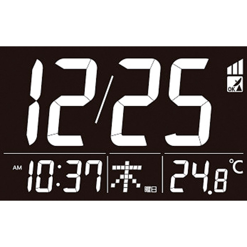 リズム　　交流式電波デジタル時計