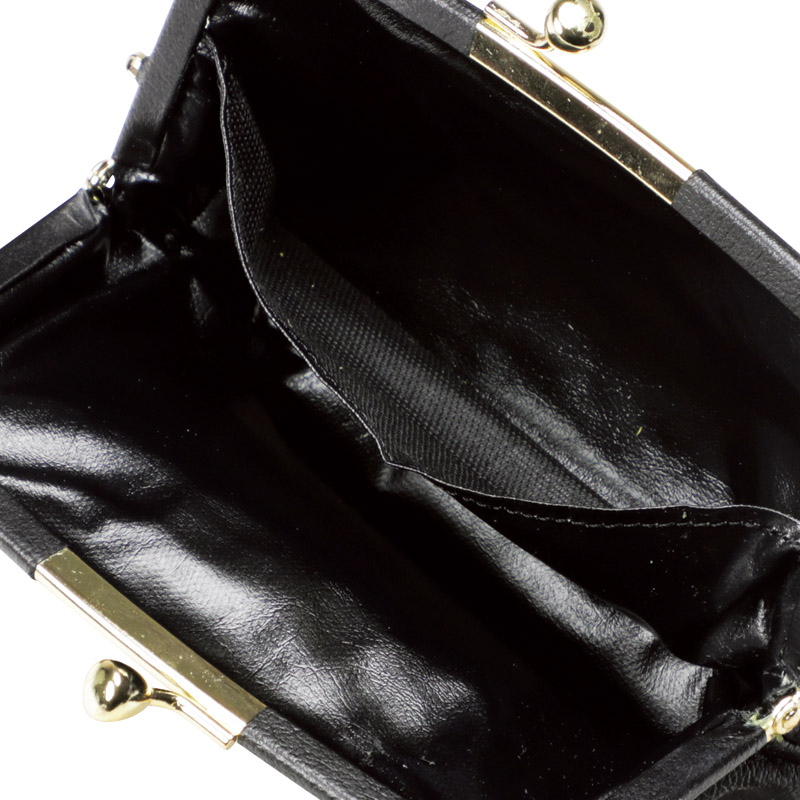 印伝トンボ柄前ポケット付きがま口財布