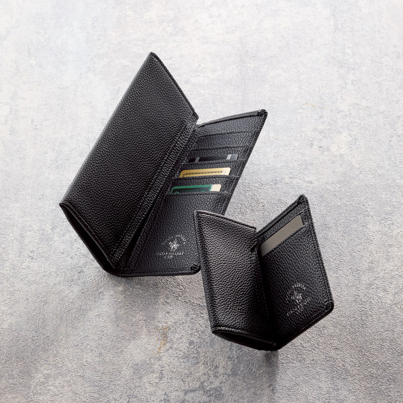 サンタ･バーバラポロ&ラケットクラブ　　名刺入れ&長財布セット(ブラック)