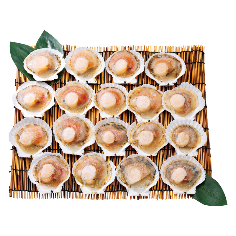 北海道産ほたて片貝18枚