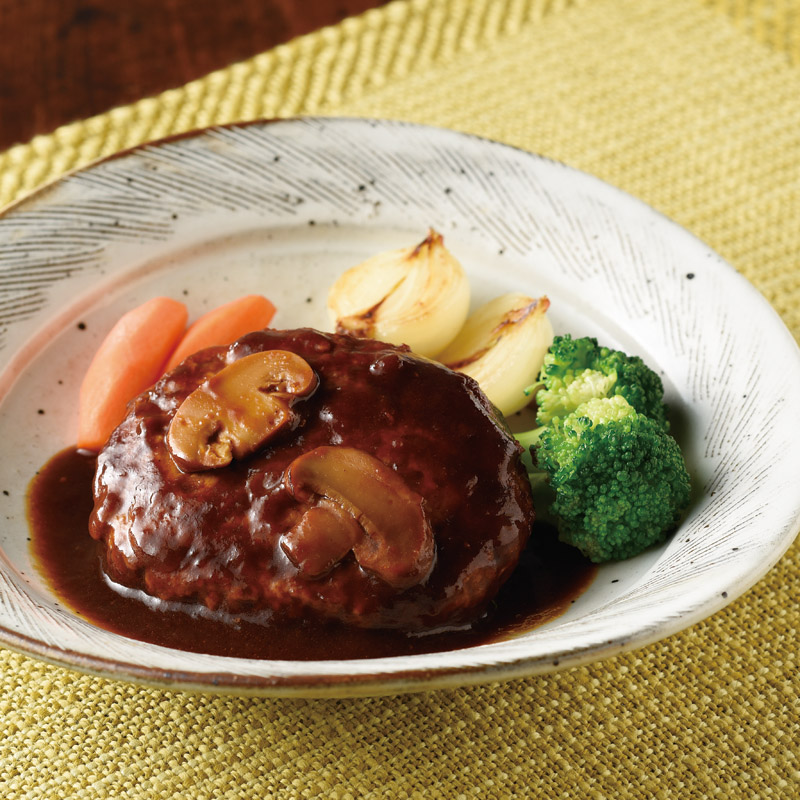 こだわりソースの煮込みハンバーグ