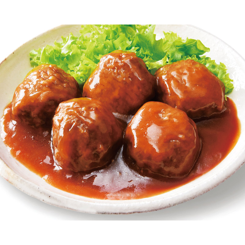 中華風肉団子の甘酢あんかけ