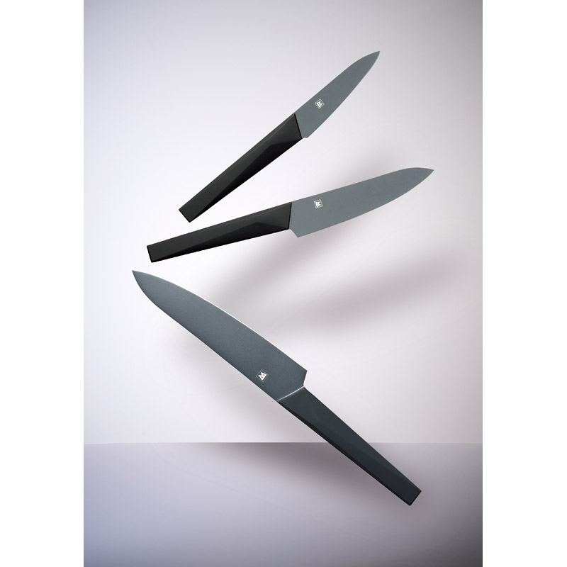 　ブラックキッチンナイフ3点セット