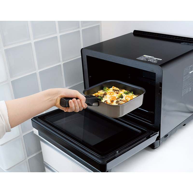 　IH対応角型着脱鍋18cm(4点セット)