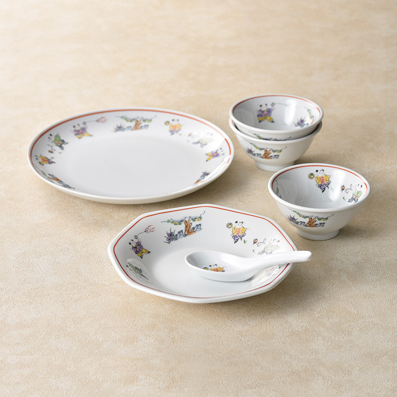 色絵唐子だんらん