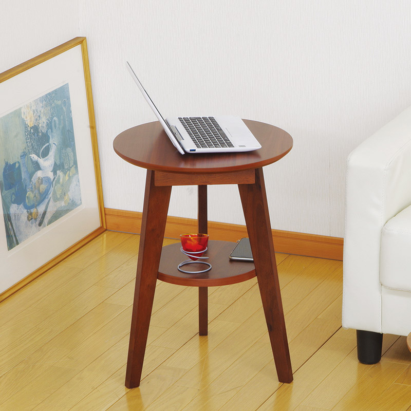 サイドテーブル棚付き