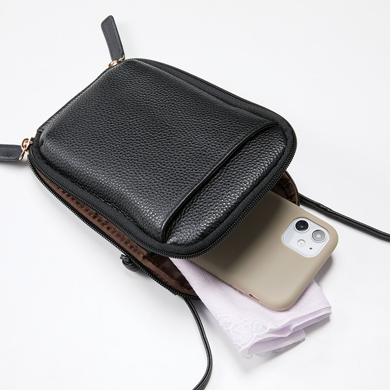 牛革スマホポーチ