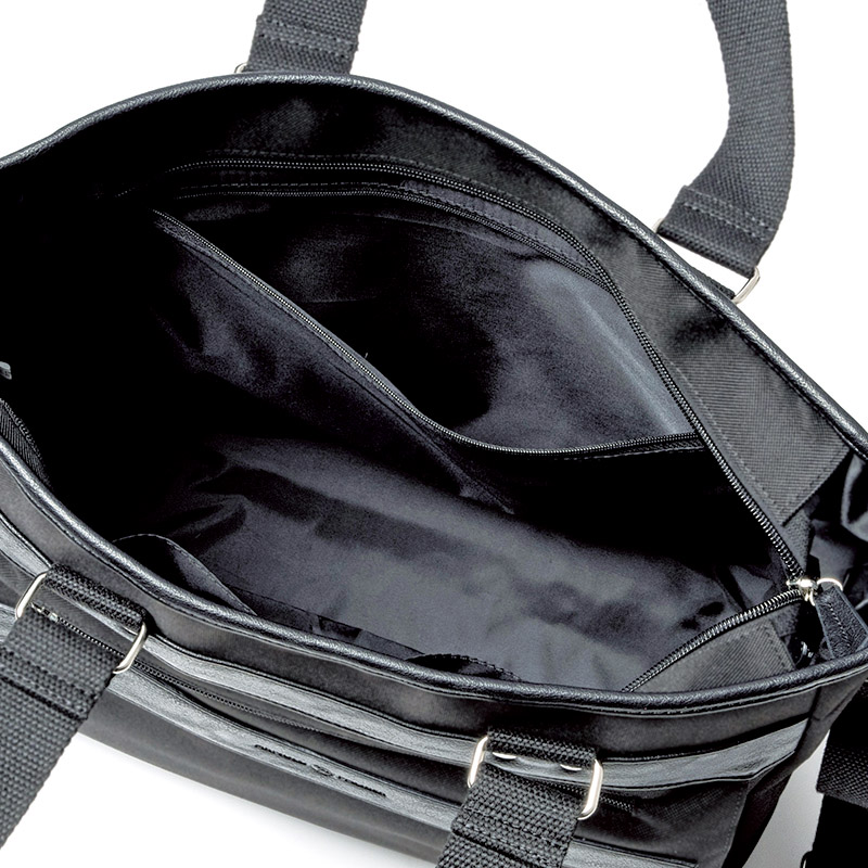 　メンズ2WAYトートバッグ(ブラック)