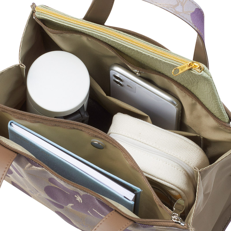 桐生ジャガード手さげ&ショルダー