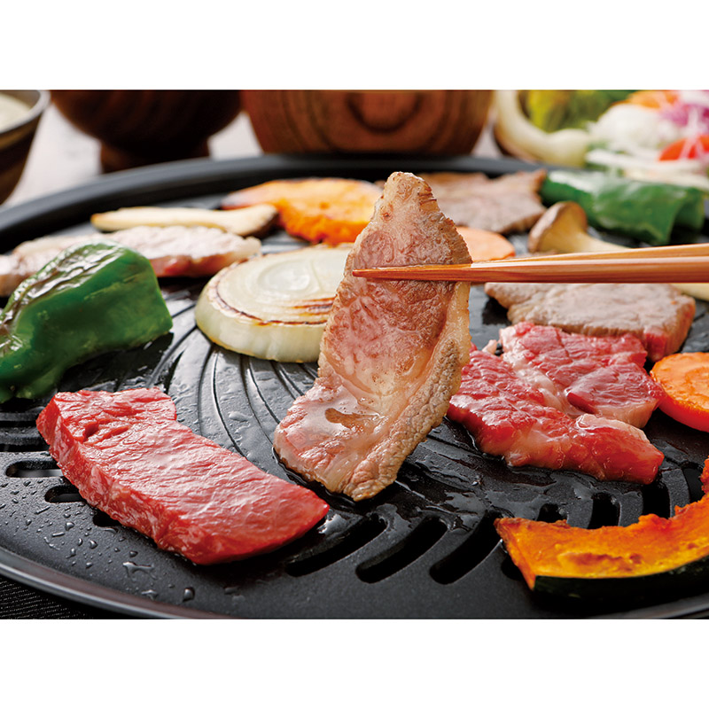 　松阪牛･神戸牛食べ比べ カルビ焼肉セット(ヒマラヤ岩塩付)