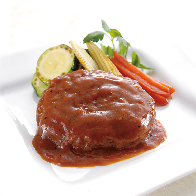 トマトソースハンバーグ