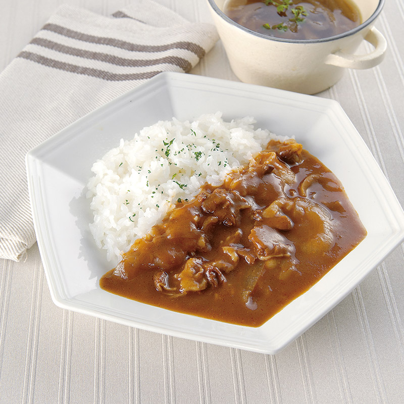 淡路島たまねぎをたっぷり使ったビーフハヤシ&オニオンスープ