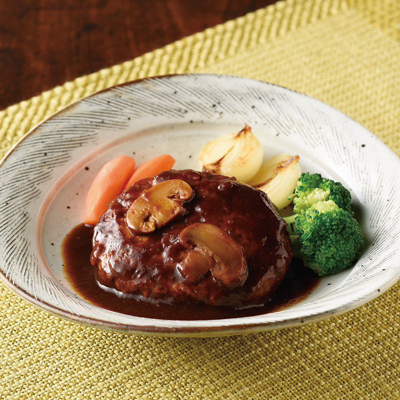 こだわりソースの煮込みハンバーグ