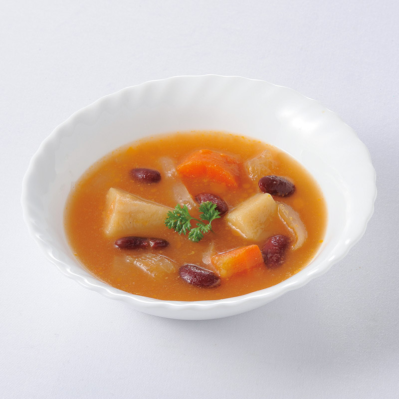 ボルシチ風たっぷり野菜のトマトスープ