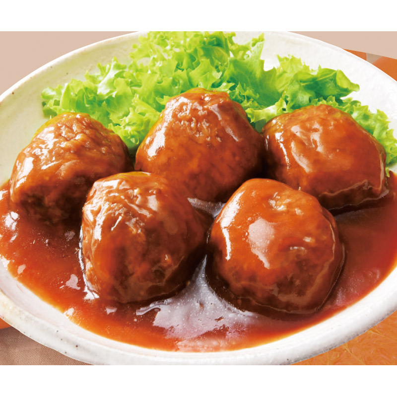 中華風肉団子の甘酢あんかけ