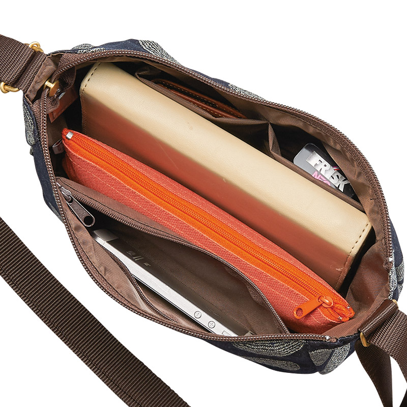 　ドット柄バッグセット(ネイビー)