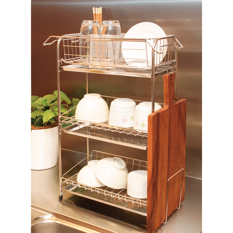 3段水切りバスケットスリム