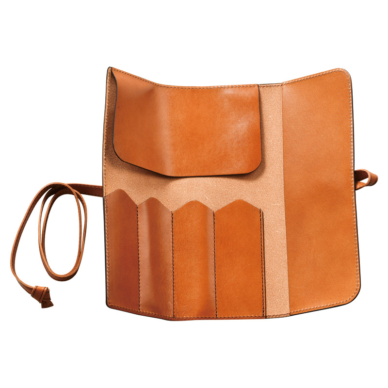 オイルレザーロールペンケース