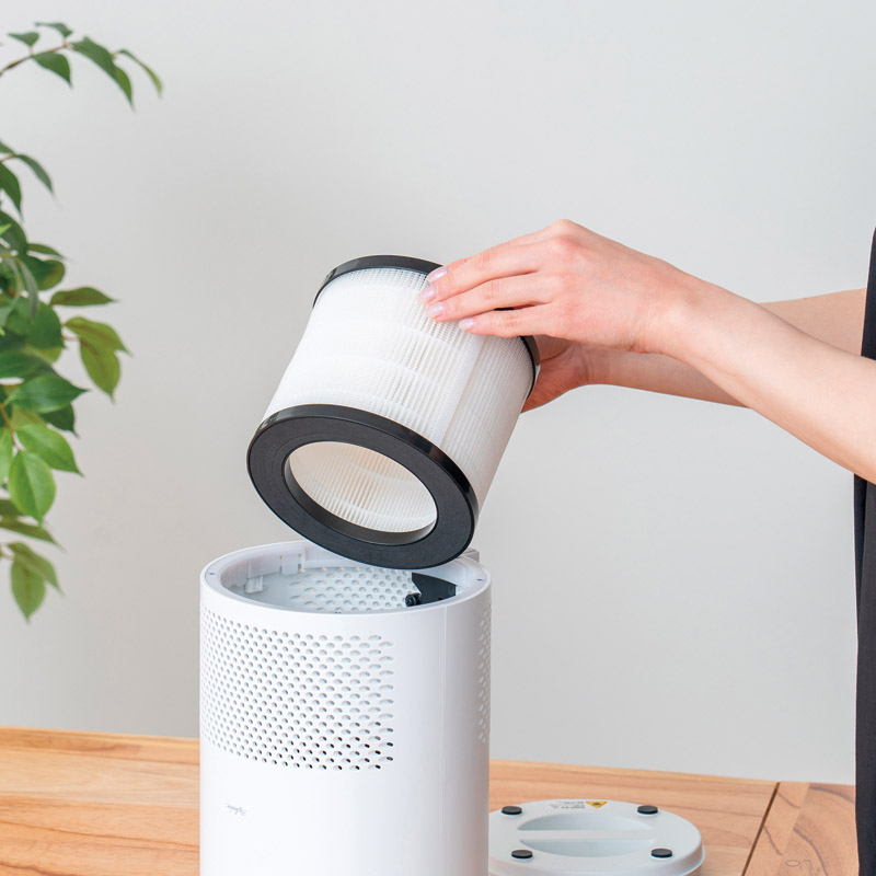 HEPAフィルター式空気清浄機(スペアフィルター付)