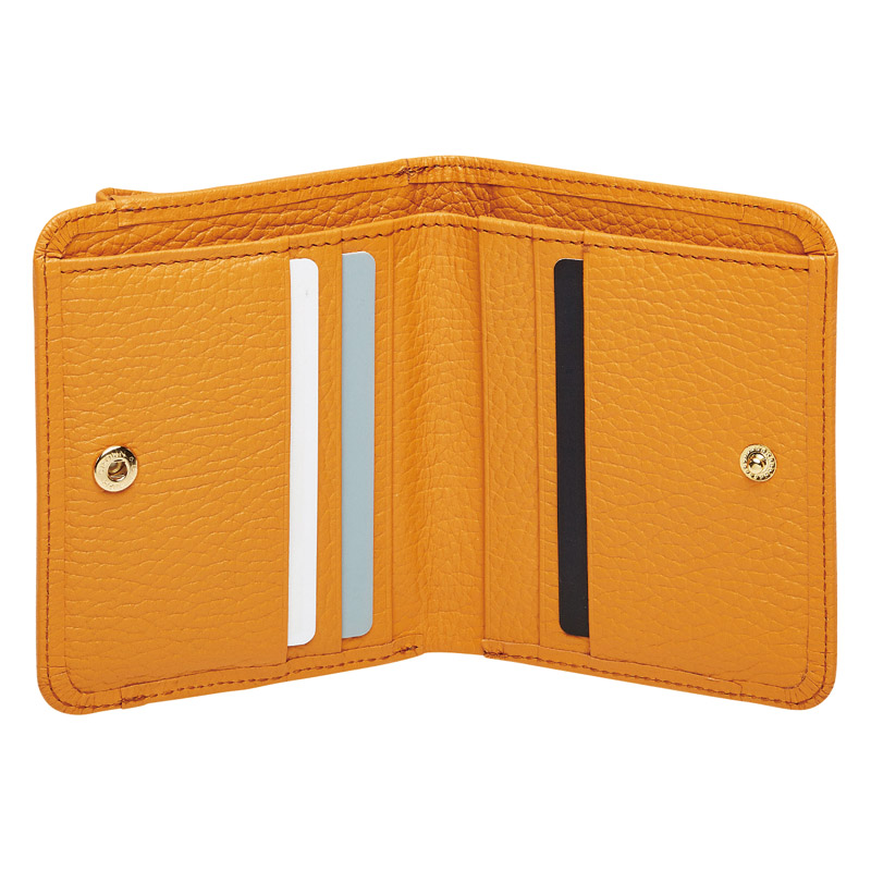 　日本製牛革手作り2つ折れ財布