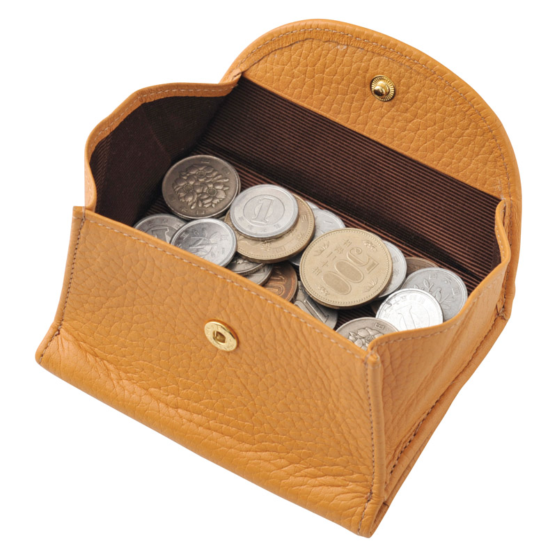 　日本製牛革手作り2つ折れ財布