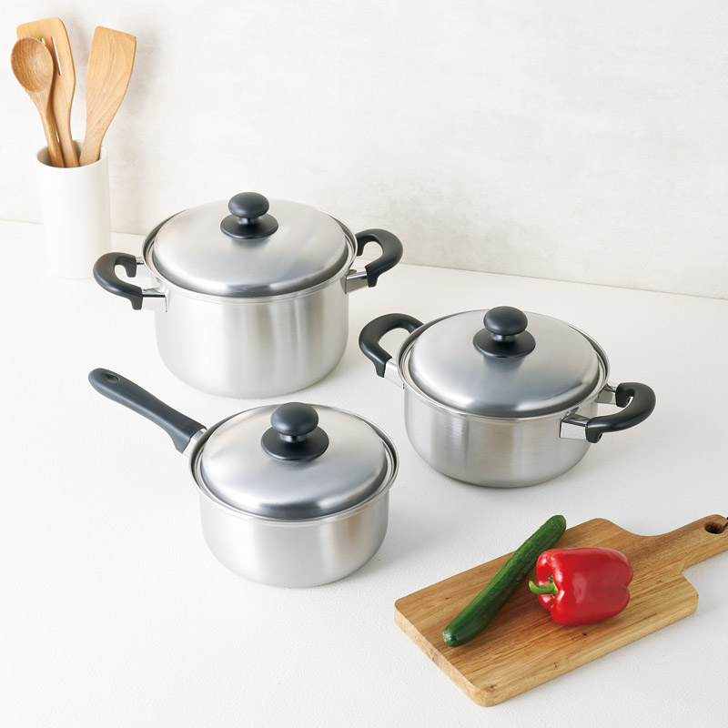 　IH対応鍋3点セット