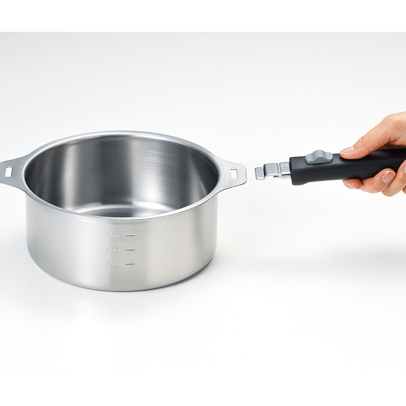 　IH対応ハンドル着脱式鍋4点セット