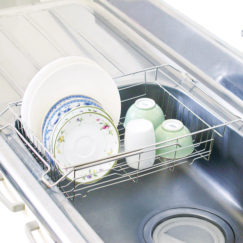 3段水切りバスケットワイド