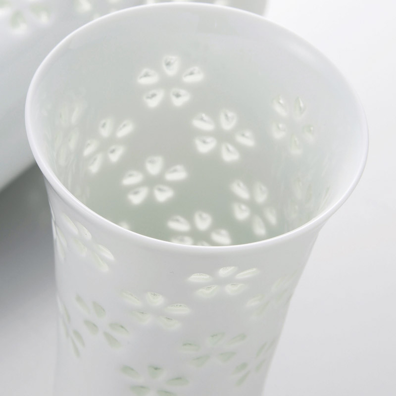 　水晶彫 麦酒グラス5客