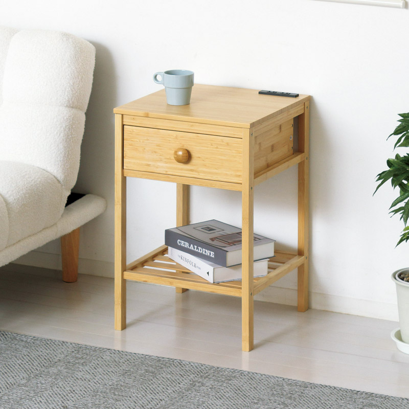 バンブーサイドテーブル