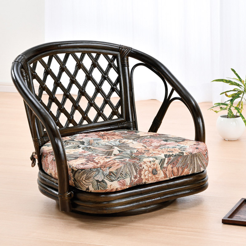 籐回転座椅子