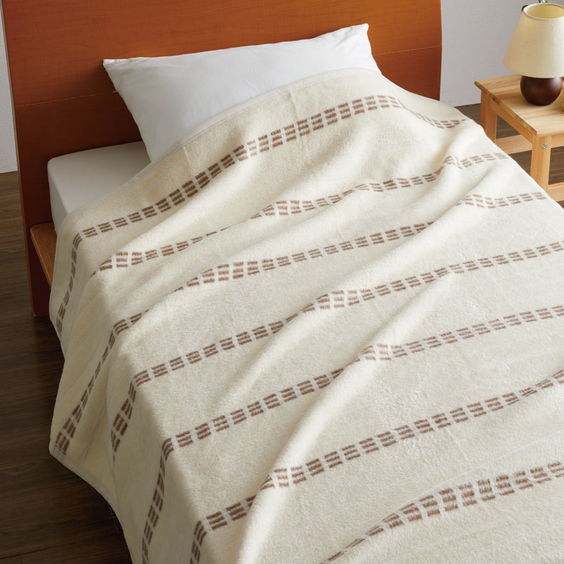 　泉州ウール入 綿毛布(毛羽部分) 2枚セット