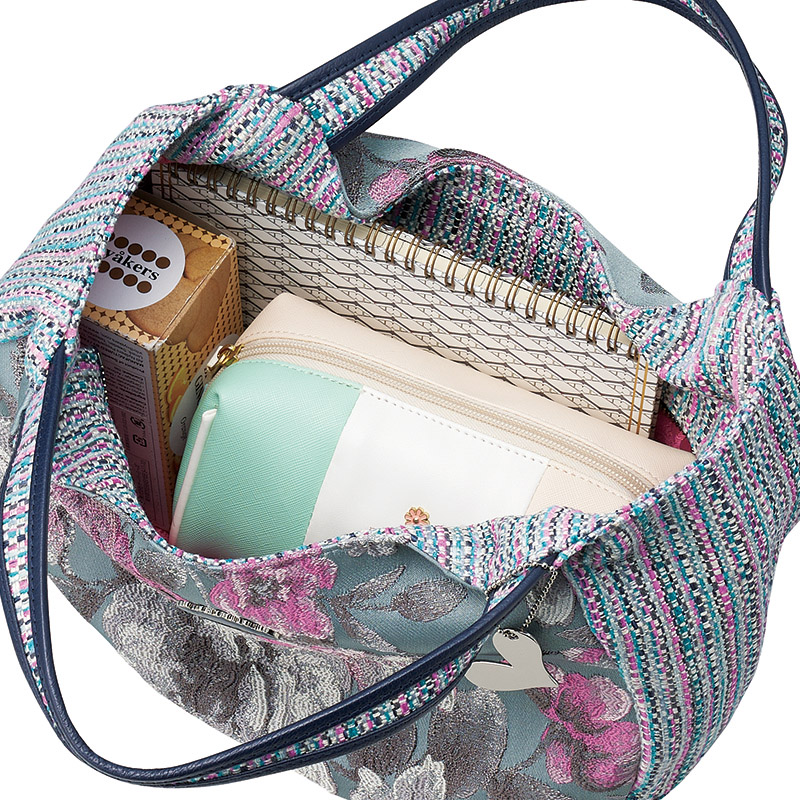 　ノクターンローズ バッグ(グレー)&ボールチェーン