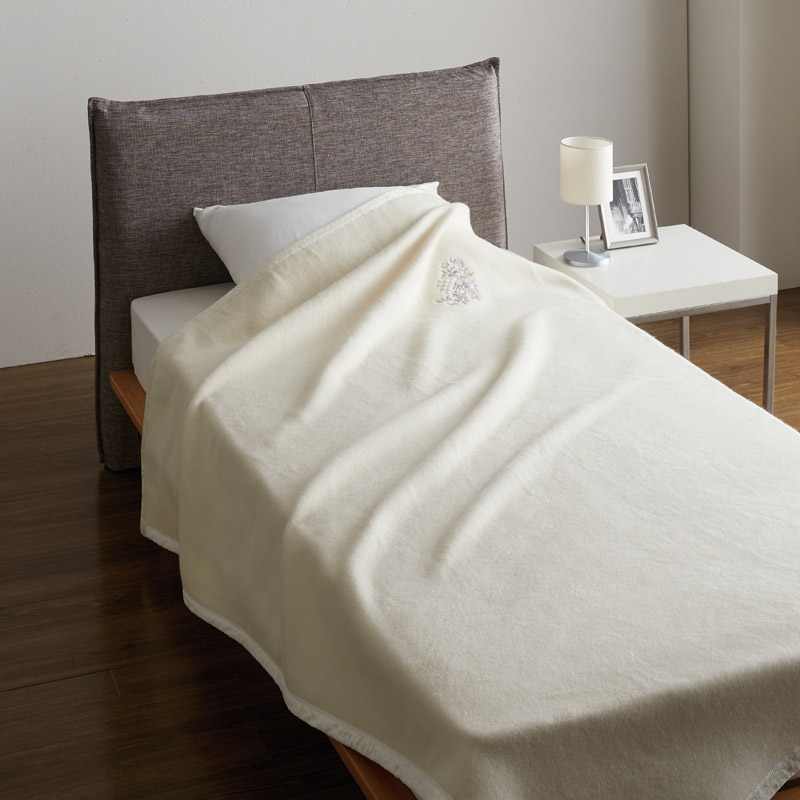 　カシミア混ウール綿毛布(毛羽部分)