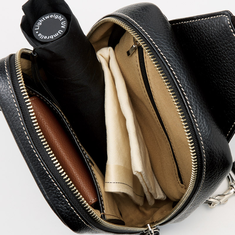 　日本製牛革ワンショルダー(ブラック)