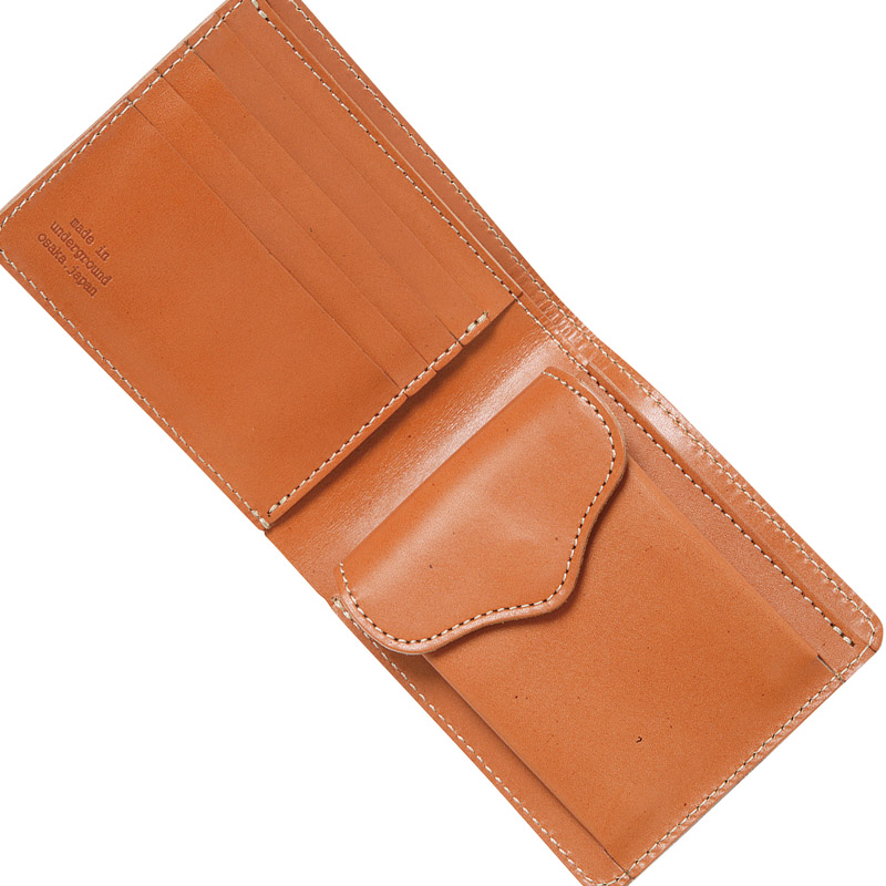 　栃木レザー ベルト&ヌメ革折財布(ブラウン)