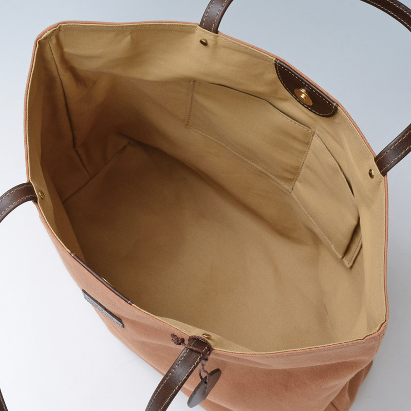 　日本製柿渋染バケツ型トートバッグ